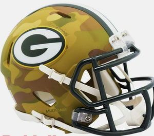 CAMO Green Bay Packers mini helmet