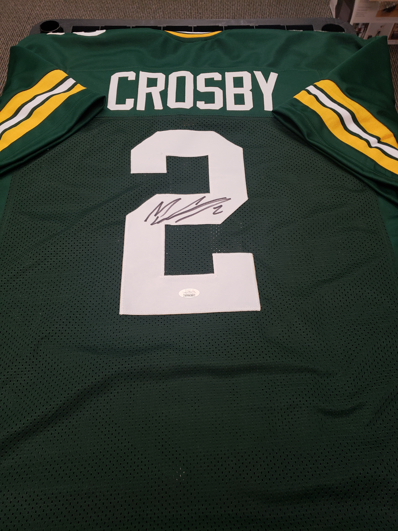 mason crosby signed jersey